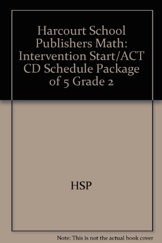 Book Harcourt School Publishers Math: Intervention Start/act Cd Schedule Package Of 5 Grade 2 free