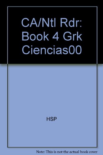 Book Ca/ntl Rdr: Book 4 Grk Ciencias00 (spanish Edition) free