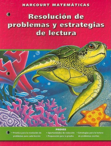 Book Harcourt Matematicas: Edicion De California, Resolucion De Problemas Y Estrategias De Lectura, Grado 4 (spanish Edition) free