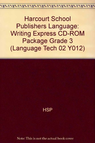 Book Harcourt School Publishers Language: Writing Express Cd-rom Package Grade 3 (language Tech 02 Y012) free