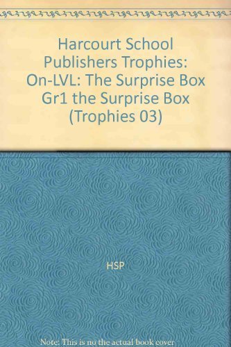 Book Harcourt School Publishers Trophies: On Level Individual Reader Grade 1 The Surprise Box free