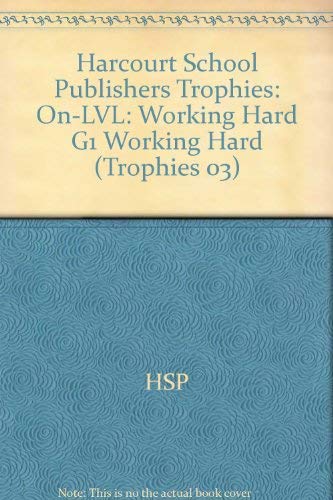 Book Harcourt School Publishers Trophies: On Level Individual Reader Grade 1 Working Hard free