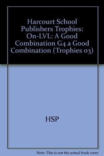 Book Harcourt School Publishers Trophies: On Level Individual Reader Grade 4 A Good Combination free