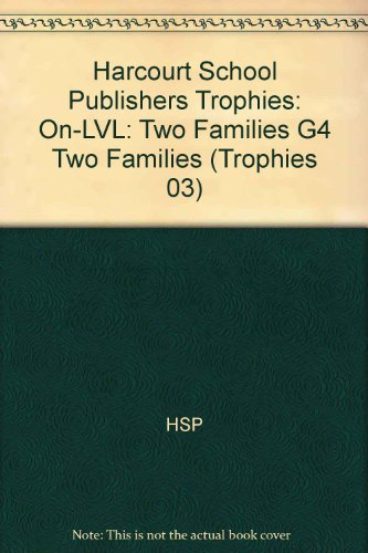 Book Two Families, on Level Grade 4: Harcourt School Publishers Trophies free