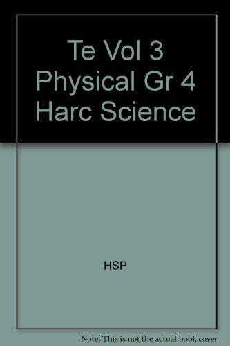 Book Harcourt Science,  Vol. 3: Physical Science, Teacher's Edition, Grade 4 free