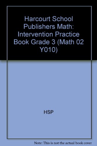 Book Harcourt Math Check What You Know Intervention Practice Book, Grade 3 (math 02 Y010) free