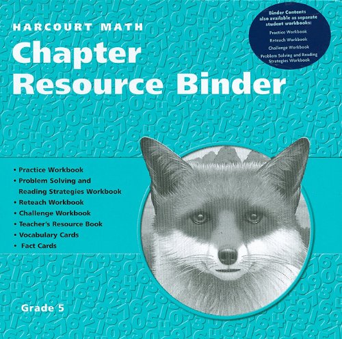 Book Harcourt Math Chapter Resource Binder, Grade 5 [with 4 Workbooks] free