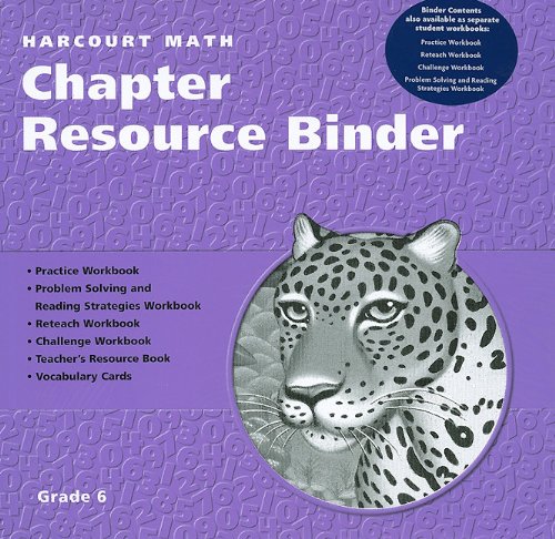 Book Chapter Res Binder Pkg Gr6 CA Math 2002 free
