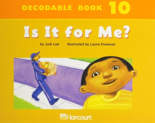 Book Harcourt School Publishers Trophies: Dcdbl Bk:Is It For Me? Grk free