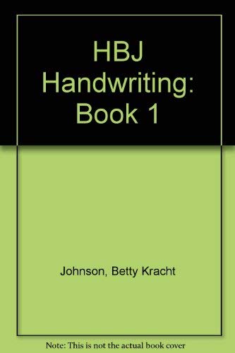 Book Hbj Handwriting: Book 1 free