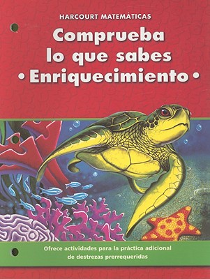 Book Harcourt Matematicas Comprueba Lo Que Sabes Enriquecimiento, Grado 4 (spanish Edition) free
