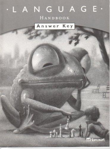 Book Language Handbook Answer Key, Grade 3 free