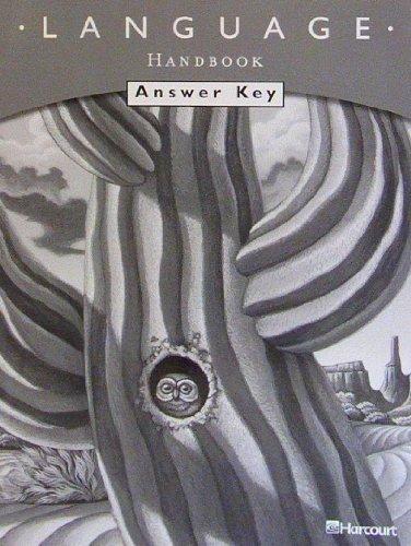 Book Harcourt School Publishers Trophies: Language Handbook Answer Key Grade 4 free