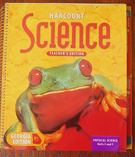Book Harcourt Science: Physical Science Units E And F Georgia Teachers Edition Grade 2 free