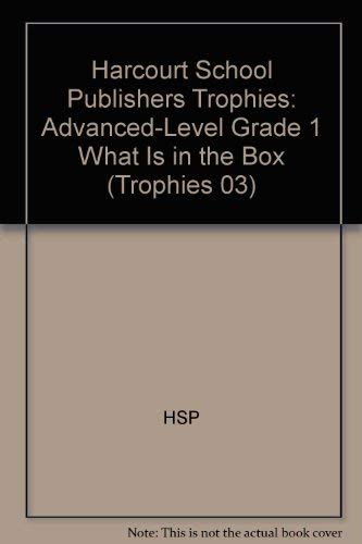Book Harcourt School Publishers Trophies: Advanced-Level Grade 1 What Is In The Box free