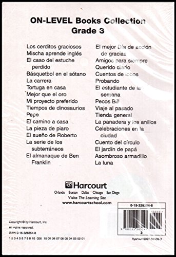Book Harcourt School Publishers Trofeos: On-lvl Bk Collection Gr3 (spanish Edition) free