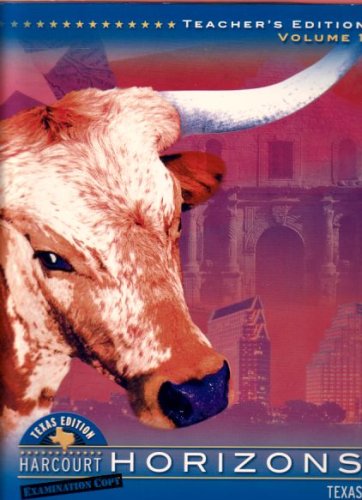 Book Harcourt Horizons Texas Teacher's Edition 2003 Volume 2 free