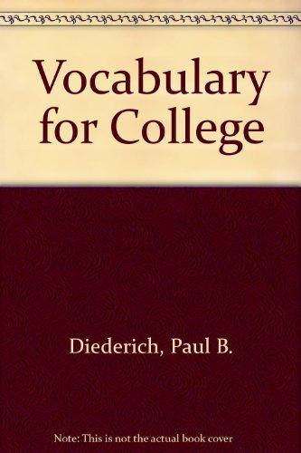 Book Vocabulary For College free