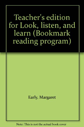 Book Teacher's edition for Look, listen, and learn free