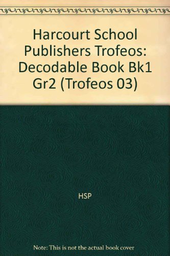 Book Harcourt School Publishers Trofeos: Decodable Book Bk1 Gr2 (trofeos 03) (spanish Edition) free