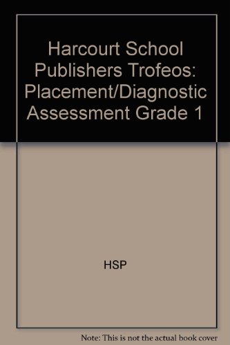 Book Harcourt School Publishers Trofeos: Placement/diagnostic Assessment Grade 1 (spanish Edition) free
