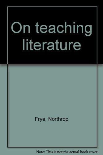Book On teaching literature free