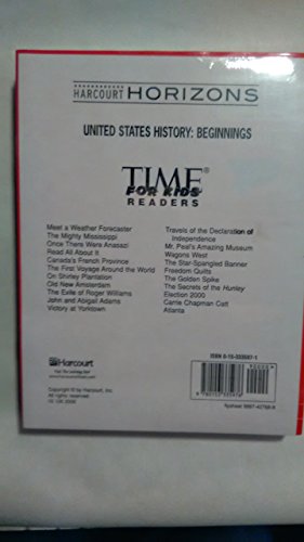 Book Harcourt School Publishers Horizons: Tfk Coll(21) Beginnings N free