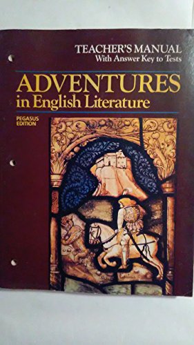 Book Adventure in English Literature Teachers Manual w/ Ans Key to Tests free