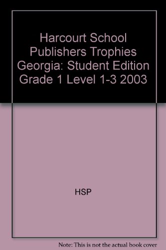 Book Trophies Grade 1 Level 1-3: Harcourt School Publishers Trophies Georgia free