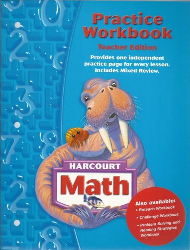 Book Practice Workbook, Grade 3 (Harcourt Math) Teacher Edition free