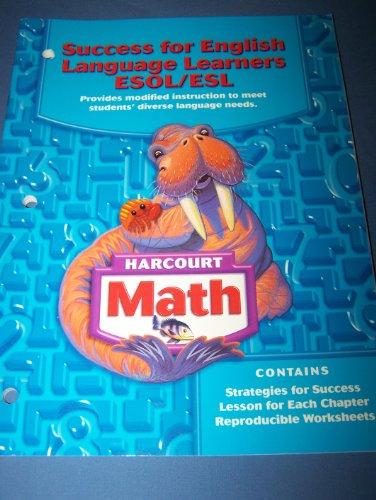 Book Success for English Language Learners ESOL/ESL, Grade 3 (Harcourt Math) free