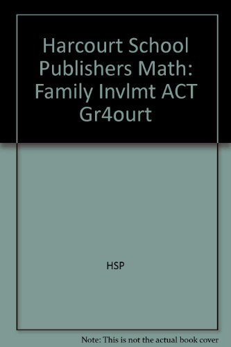 Book Harcourt Math: Family Involvement Activities Grade 4 free