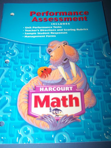 Book Harcourt School Publishers Math: Te Performance Assessmnt Gr3 free
