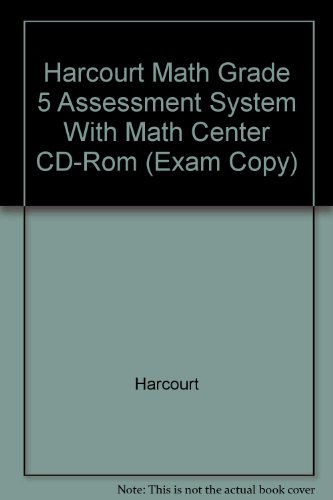 Book Harcourt Math: Harcourt Assessment System CD-ROM, Single Computer Pack Grade 5 free