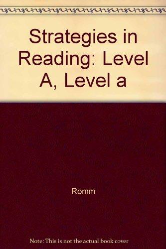 Book Strategies In Reading: Level A, Level A free