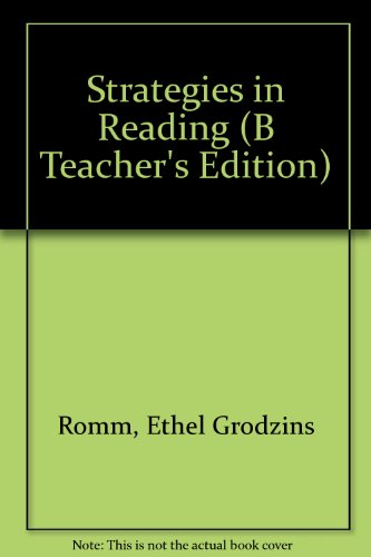 Book Strategies In Reading (b Teacher's Edition) free
