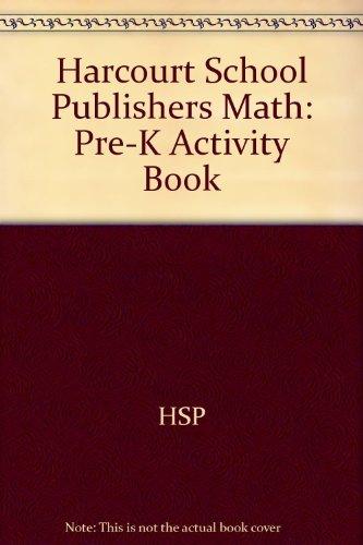 Book Harcourt School Publishers Math: Pre-K Activity Book free