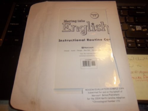 Book Moving Into English: Instructional Routine Cards Grades K-2 free