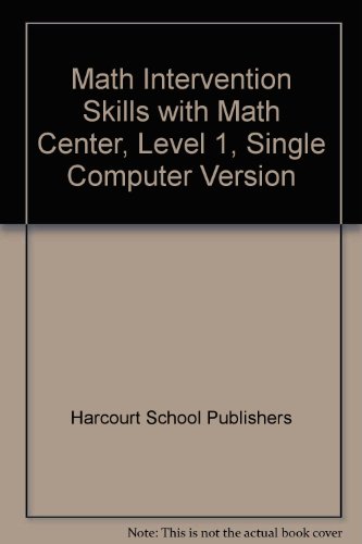 Book Math Intervention Skills with Math Center, Level 1, Single Computer Version free