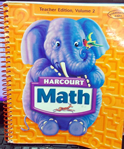 Book Harcourt Math Teacher Edition (Grade K, Volume 2) free
