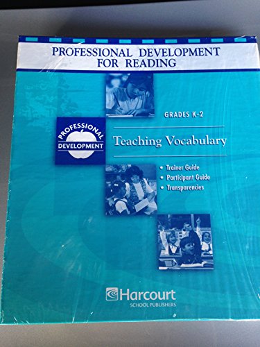 Book Harcourt School Publishers Reading Professional Development: Binder Package Grades K-2 Teaching Vocabulary free