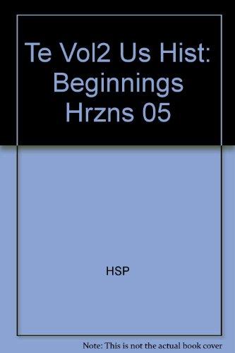 Book Harcourt Horizons, United States History: Beginnings, Teacher's Edition, Volume 2 free