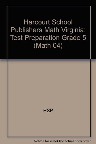 Book Harcourt School Publishers Math Virginia: Test Preparation Grade 5 free