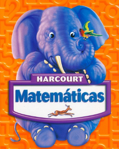 Book Matematicas, Grade K: Harcourt School Publishers Matematicas (Harcourt Matematicas) (Spanish Edition) free