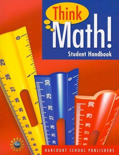 Book Harcourt School Publishers Think Math: Student HandBook Grade 4 2008 (Nsf Think Math) free