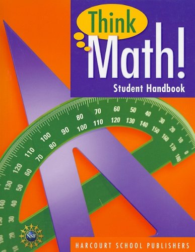 Book Harcourt School Publishers Think Math: Student HandBook Grade 5 2008 (Nsf Think Math) free