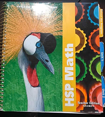Book HSP Math, Teacher Edition, Grade 3, Vol. 1 free