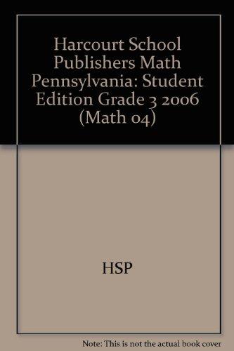 Book Harcourt School Publishers Math Pennsylvania: Student Edition Grade 3 2006 free