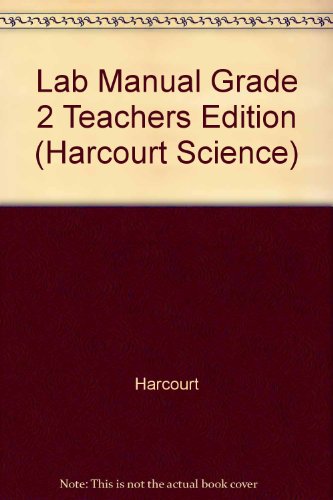 Book Lab Manual Grade 2 Teachers Edition (harcourt Science) free
