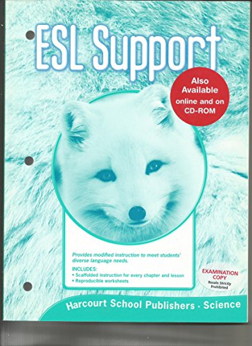 Book Harcourt Science: ESL Support Grade 1 free